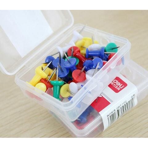 ALISSA Pack Of 5 Push Pin Case 35-Pieces Multicolour