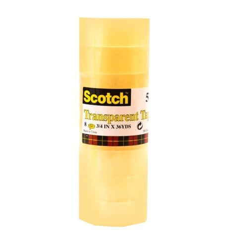 3M Scotch Tape Clear Utility 3/4X36 Yard