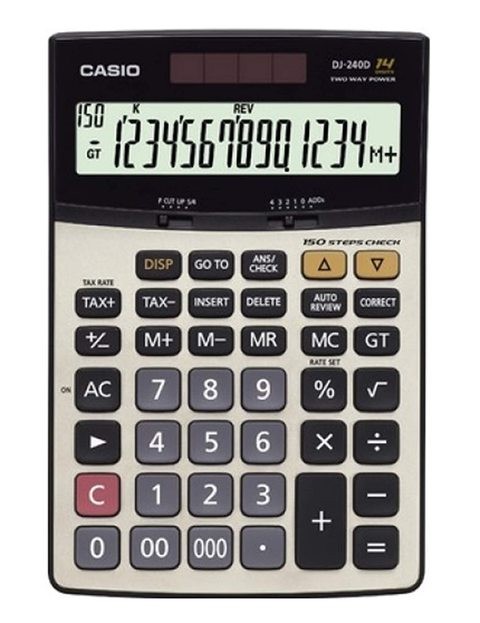 Casio DJ-240D 14-Digit Check Calculator