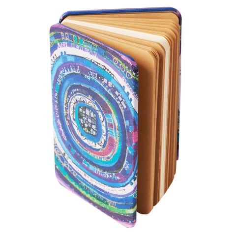 Big Design Evil Eye Notebook, Metal Cover, 130 Sheets, Size: 13 x 21 cm