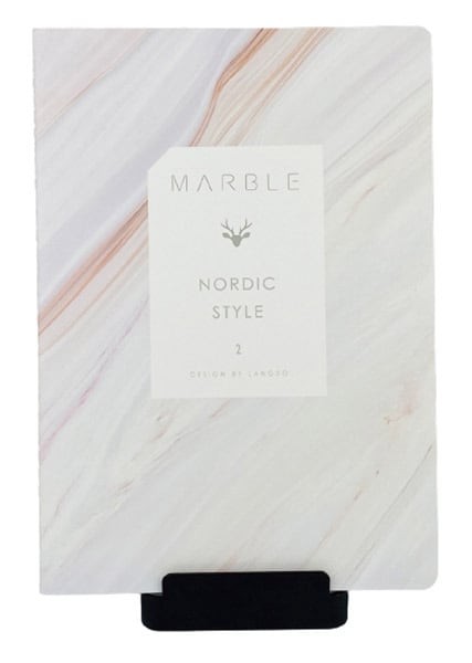 Languo B5 Stationery Writing Notebook with Nordic Style and MARBLE Design.