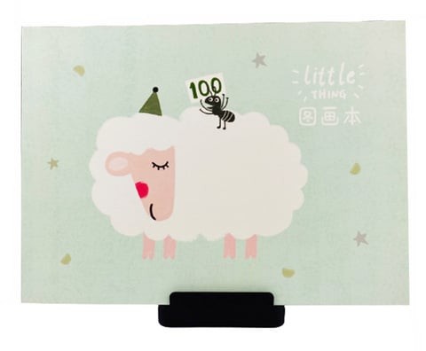 Languo A5 Drawing book and Sheets with "White Sheep" Design.