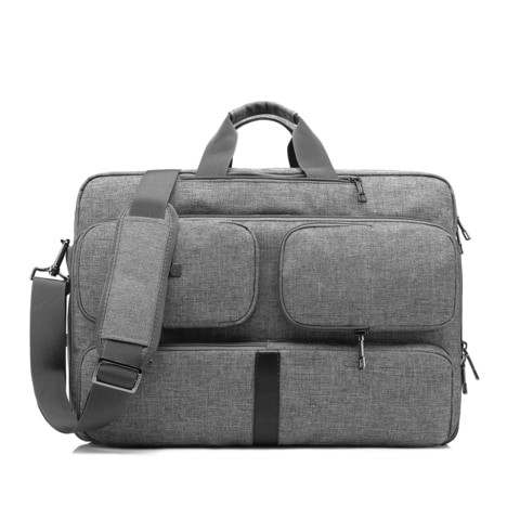 Coolbell Nylon Waterproof Convertible Messenger Bag - Gray, 17.3 Inch
