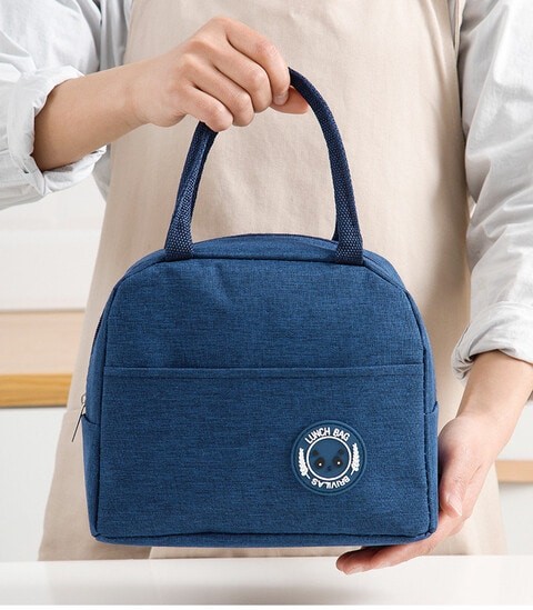 Insulated Lunch Bags for Women and Men, Leak-Proof Water-Resistant bag container for Adults, kids, Light-weight Portable lunch box for Office work, Outdoor, Picnic, School etc.(Blue)