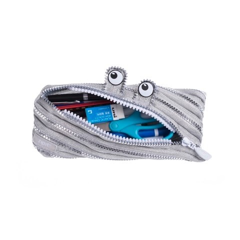 Zipit - Monster Pouch/pencil case, Special Edition 2019 Silver