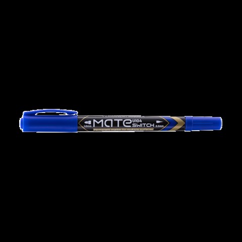 قلم ماركر مزدوج من ديلي باللون الازرق