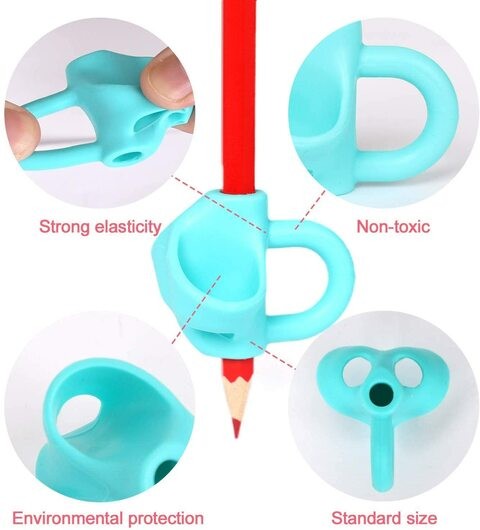 Aiwanto Pencil Grips for Kids Pen Pencil Grip Writing Grip for Children's Easy Writing Grip Trainer