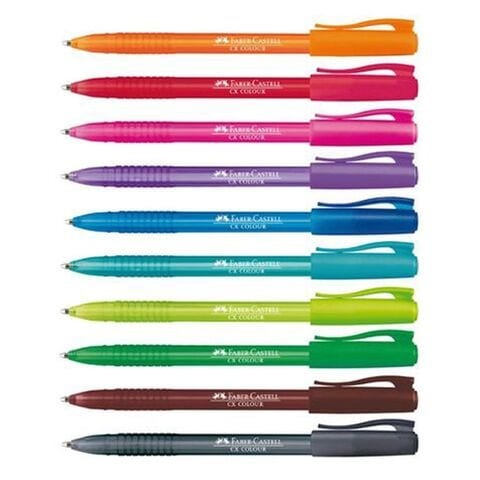 Faber-Castell Ball Pen Color-Assorted Equalizer 10'S Pouch