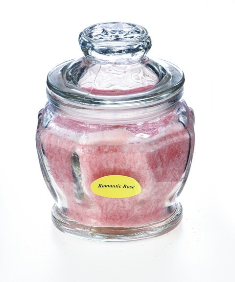 Hexa Fragrance Jar Glass with lid