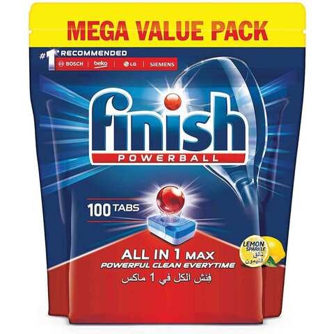 Finish Powerball All in 1 Lemon 100 Tablets