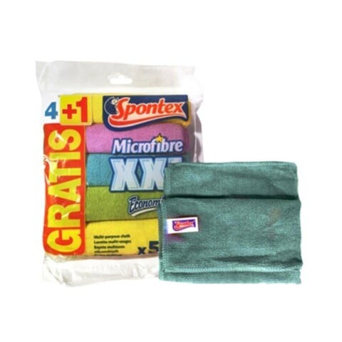 Economy Spuntex Microfiber 5 Pieces