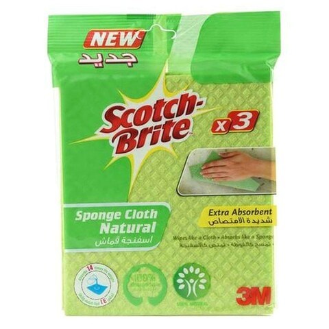 SCOTCH BRITE CLOTH NATURAL 3S