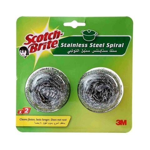 Scotch-Brite Stainless Steel Spiral x 2 Pieces