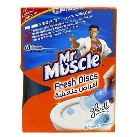 Mr Muscle Pack Of 6 Marine Fresh Tablets 38 gm