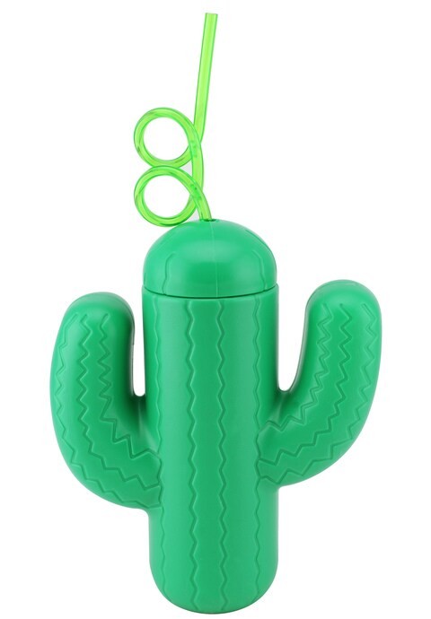 Amazing Ideas Cactus Design Plastic Mug and Lid (HF4003060166)