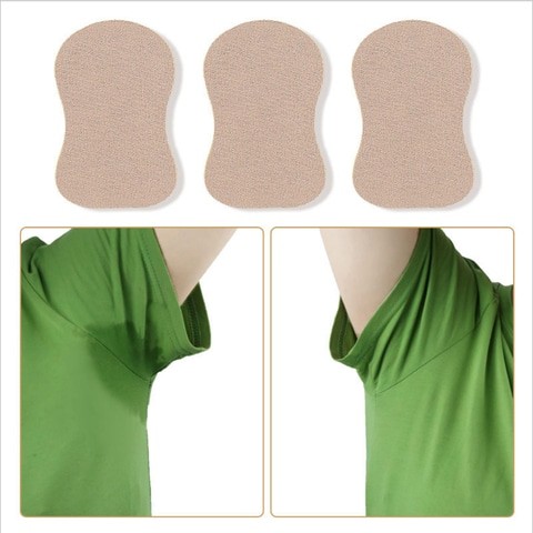 20pcs Summer Sweat Pad Perspiration Absorbing Guard Underarm Armpit Sweat Pad Disposable White