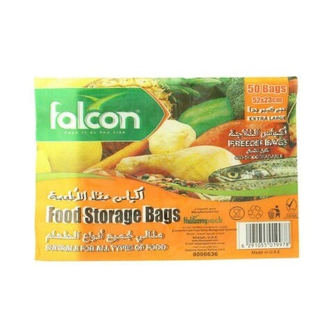 Falcon Large Food Storage Bags 50 Pieces