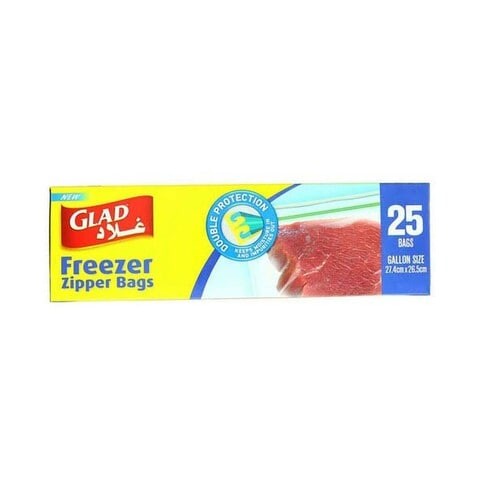 25 حبة GLAD ZPR FRZ BG GALLON 25'S