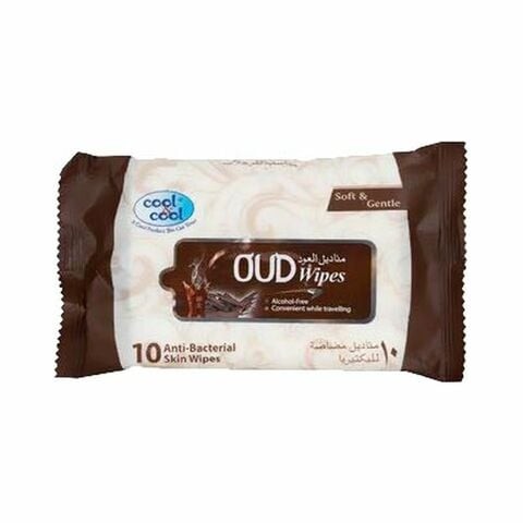 Cool & Cool Oud Wet Wipes 10 Pieces