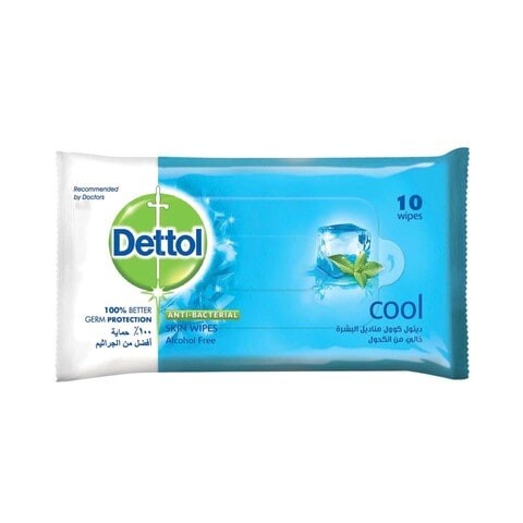 DETTOL WIPES COOL 10'S