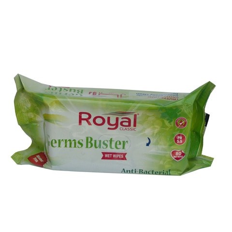 Royal Classic Anti-Bacterial Wet Wipes 80 Pieces