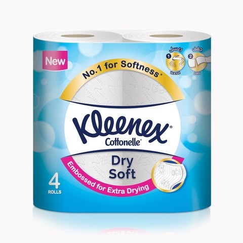 Kleenex Dry Soft Tissue 4 Rolls