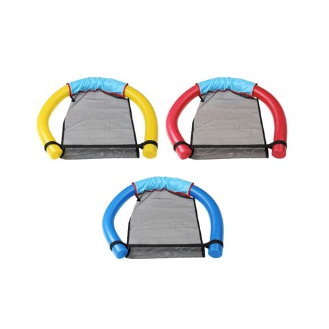 ALISSA-3pcs. Floating Swim Noodle Sling Mesh Chair, Pool Float Lounge Chair Seat Hammock for Beach, Swimming Pool Party, Water Relaxation, Pool Game Fun Toys.