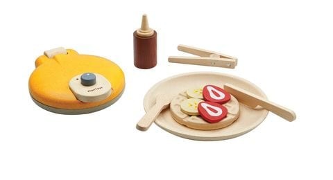 Plantoys wooden waffle set