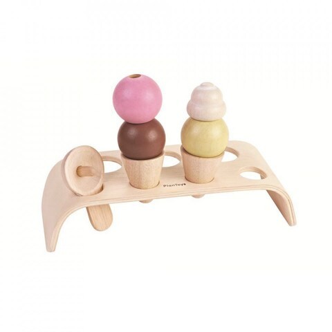 Plantoys wooden ice cream set