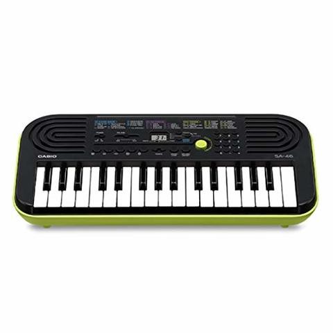 Casio SA-46 Mini 32 Music Keyboard (Black/Green)