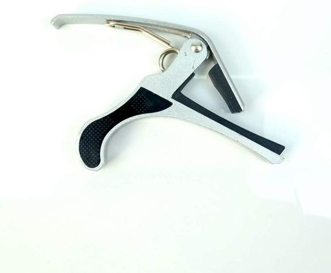 Mike Music - Quick Change Capo for 6-String Acoustic Guitar (B5 Guitar Capo, Silver)