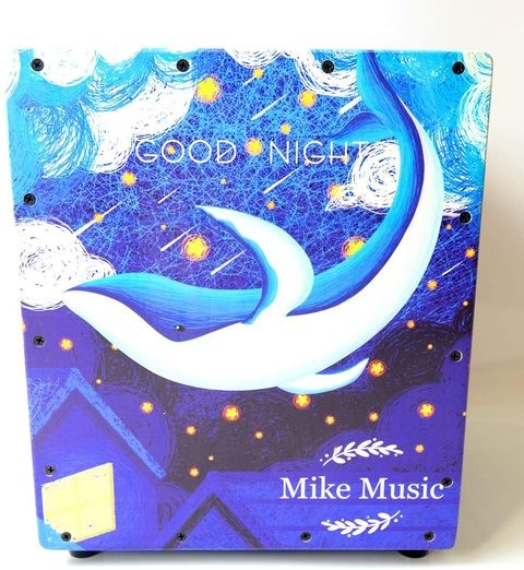 Mike Music Cajun with Bag (30 cm * 30 cm * 34 cm, Dolphin Blue)