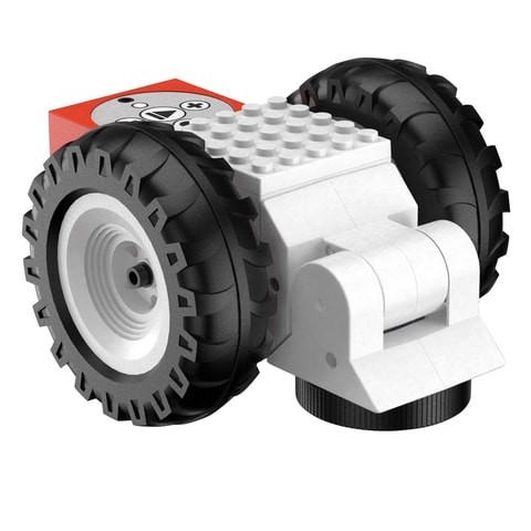 Tinkerbots Big Wheels - Educational Programmable Interactive Robots (Toy) Cars, Bicycles - Compatible With Lego For Kids and Adults - Black