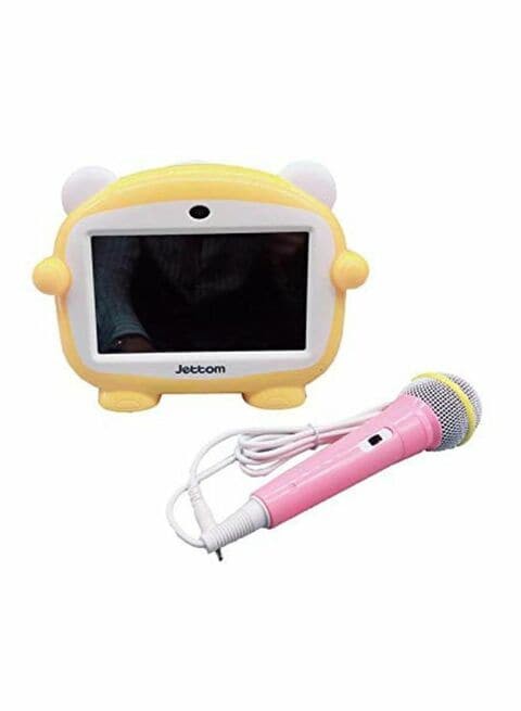 Jettom - 7 inch educational tablet, 512 MB RAM, 8 GB, Wi-Fi, Yellow with Mic