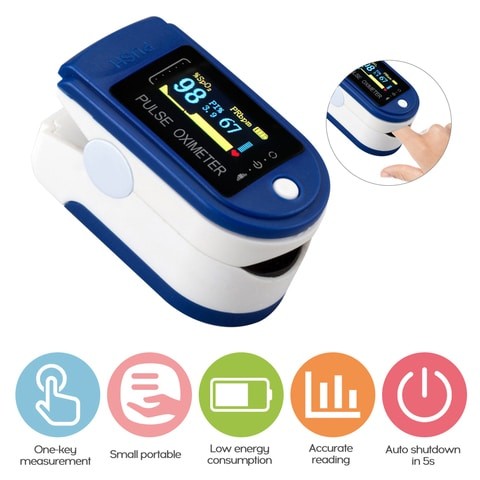 Generic Fingertip Pulse Oximeter (TFT) - Blue