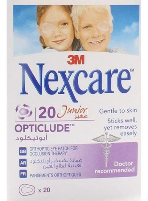 Nexcare 20 Pieces Opticlude Eye Patch New