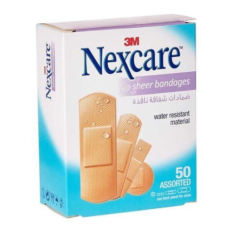 3M Nexcare Transparent Pads 50 Pieces