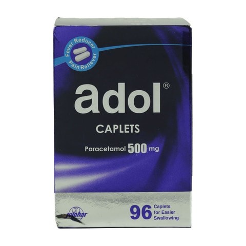 Adol Paracetamol 500mg - 96 Capsules