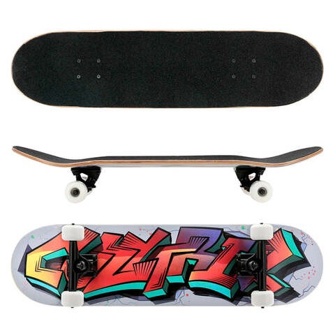 Graffiti Skateboard 7 Ply Canadian Maple, 80 cm