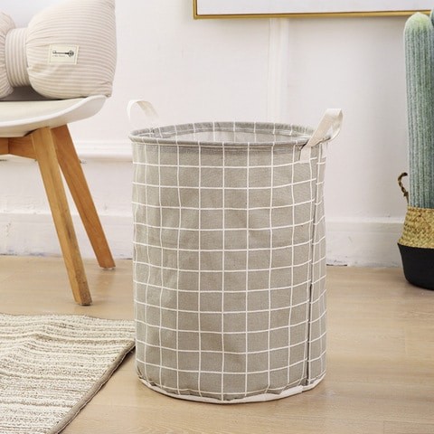 Beautiful Printed Design Waterproof Laundry Basket With Handles Size 45 x 35 cm