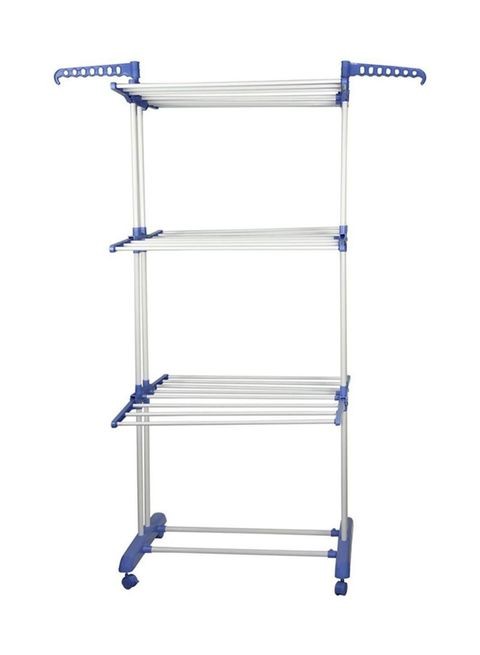 General Clothes Drying Rack Silver/Medium Blue