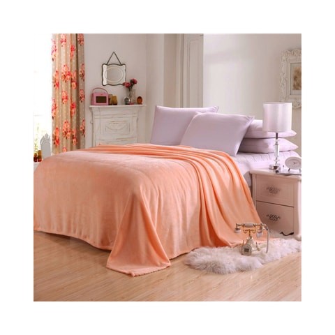 Soft flannel silk blanket single bed size