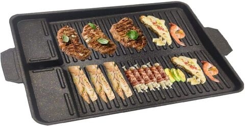 Go to Camps Korean BBQ Tray - Camping Stove Top Hot Plate - Hmm Burger Tray for Portable Butane Camping Stove