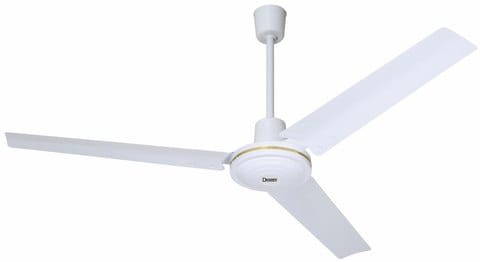 Electric ceiling fan, white