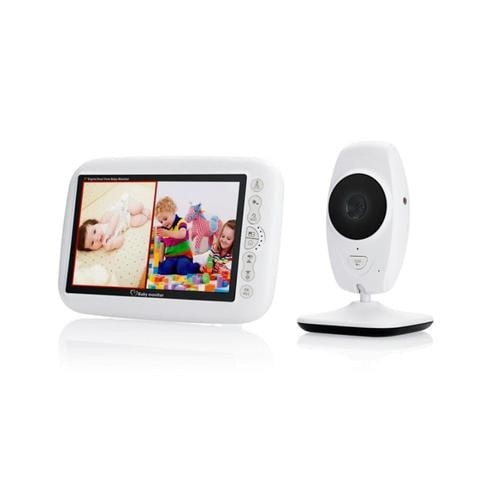 Crony 7 Inch TFT LCD Baby Monitor Infrared Night Vision LED Two Way Temperature Detection