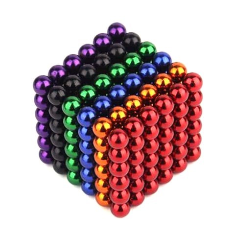 Generic - Magic 3mm Magnetic Ball Cube Set, Building Toy for Stress Relief Combination 6 Color - 216Pcs