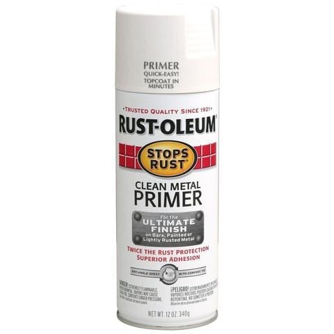 Rastolium stupes rust white flat metal 12 oz. spray