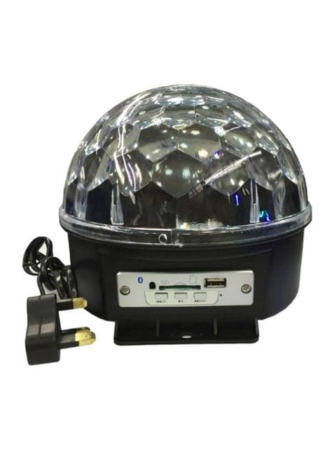 Generic Bluetooth LED Crystal Ball Stage Bulb With MP3 Player Set Black/Silver