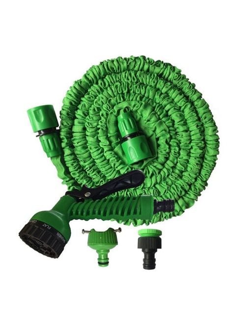 Expandable Polyester Flexible Garden Water Hose With Green Spray Gun 1000g