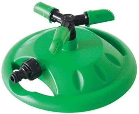 Adjustable Garden Sprinkler, Adjustable Sprinkler Head, 3 Booms Sprayer, Lawn Sprinkler, Large Area Irrigation Sprinklers, Green, Dust- DY 6013